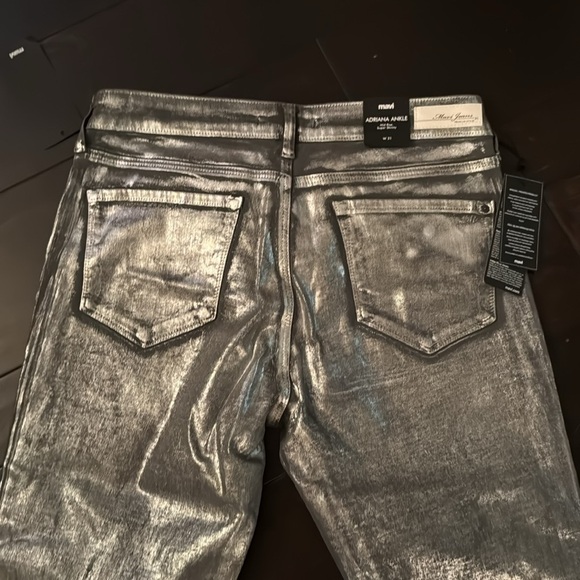 Mavi Adriana ankle silver galactic jeans 31 NWT - Picture 6 of 12